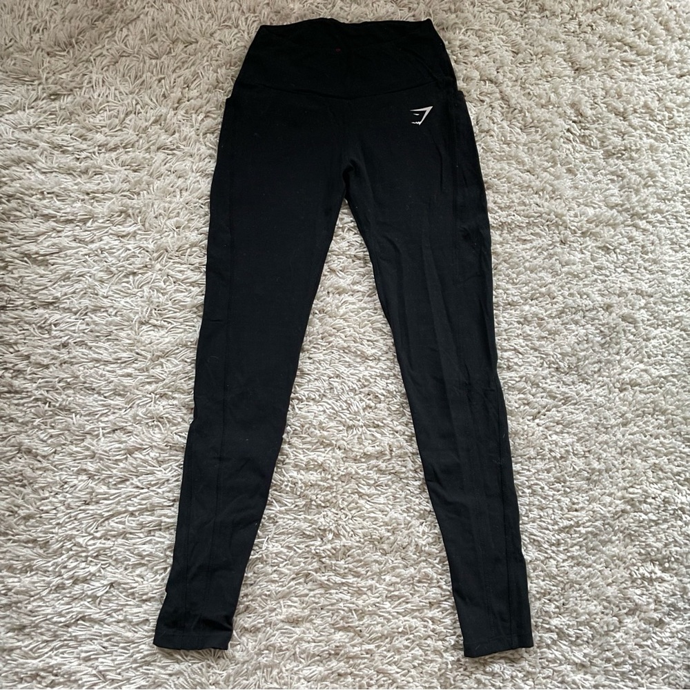Gymshark Black Training Leggings with Pocket - size XS